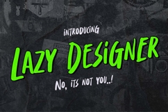 Lazy Designer - Natural Handwritten Font Product Image 1
