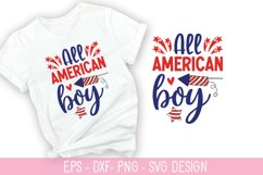 All american boy SVG - 4th of July SVG Design Product Image 1