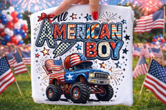 All American Boy PNG, Kids Patriotic PNG, 4th Of July PNG Product Image 1