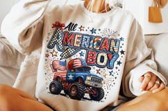 All American Boy PNG, Kids Patriotic PNG, 4th Of July PNG Product Image 5