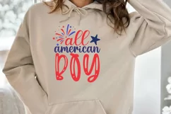 All American boy SVG, Boy silhouette SVG, USA SVG Product Image 2