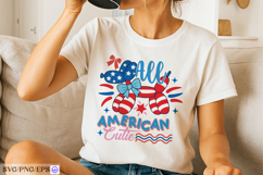 Balloon Dog 4th of July Hand-drawn SVG PNG T-shirt Product Image 2