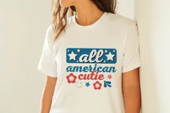 4th of July American Retro SVG Design, Holiday T-shirt Product Image 2
