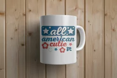 4th of July American Retro SVG Design, Holiday T-shirt Product Image 4