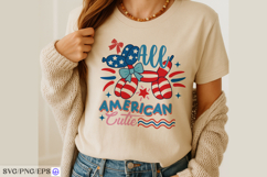 Balloon Dog 4th of July Hand-drawn SVG PNG T-shirt Product Image 4