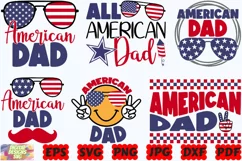 All American Dad SVG | American Dad SVG | Dad SVG | USA SVG Product Image 3