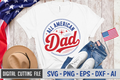 All American Dad SVG File | 4th of July SVG Product Image 2
