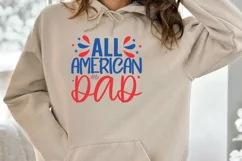 All American DAD SVG , USA Celebration SVG , USA SVG Product Image 2