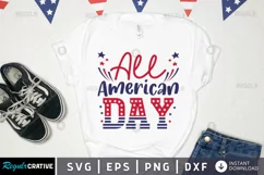 All american day SVG, 4th of july SVG Design Product Image 1