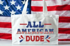 All American Dude SVG, 4th Of July SVG Design Product Image 4