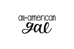 All American Gal SVG Cut File Product Image 1