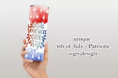 All American Girl 20oz July 4th Tumbler Design Product Image 2