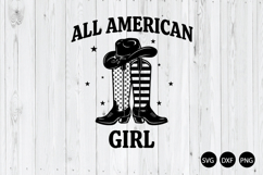 All American Girl SVG, 4th of July SVG, Patriotic SVG Product Image 1