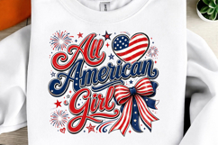 All American Girl Preppy 4th of July PNG Product Image 2