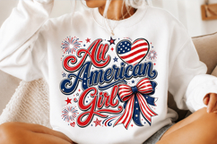 All American Girl Preppy 4th of July PNG Product Image 3