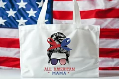 All American Mama SVG, 4th Of July SVG Design Product Image 4