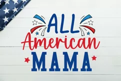 All american mama SVG, 4th of july SVG Design Product Image 2