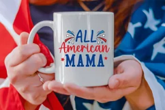 All american mama SVG, 4th of july SVG Design Product Image 3