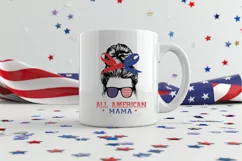 All American Mama SVG, 4th Of July SVG Design Product Image 2