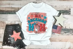 All American MOM Sublimation | 4th of July Retro Print Product Image 4