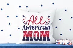All american mom SVG, 4th of july SVG Design Product Image 1