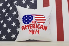 All American MOM SVG, 4th Of July SVG Design Product Image 3