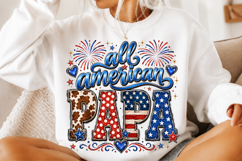 All American papa png sublimation design Product Image 1