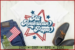 All American Papa Patriotic July 4th SVG File Product Image 1