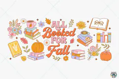Autumn Bookish Cup Wrap PNG SVG, 16oz Can Glass Cup Design Product Image 3