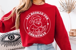 All Booked For Christmas SVG PNG - Christmas Book Lover Girl Product Image 2