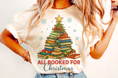 All Booked For Christmas PNG, Christmas Book PNG, Reading Product Image 1