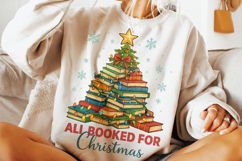 All Booked For Christmas PNG, Christmas Book PNG, Reading Product Image 2