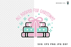 Bookish christmas cut file for cricut