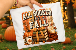 All Booked for Fall PNG,Book Lover Sublimation Design Product Image 2