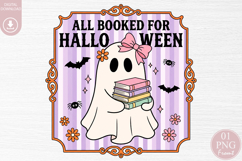 All Booked For Halloween Sublimation PNG Product Image 1