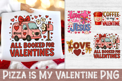 All Booked for Valentines, Pink Bow PNG Sublimation Design Product Image 1