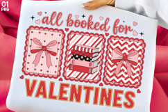 All Booked for Valentines png, Book Lover Valentine Design Product Image 1