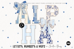 Varsity Pearls Beach Vibes Alpha PNG Bundle Product Image 1