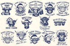 Funny Christmas Animal SVG Bundle, 58 Holiday Quotes Designs Product Image 2