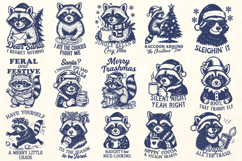 Funny Christmas Animal SVG Bundle, 58 Holiday Quotes Designs Product Image 5