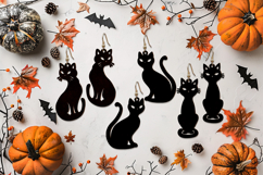 Cat Earrings for Plotter and Laser Product Image 3