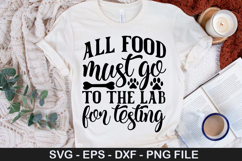 All food must go to the Lab SVG - Halloween Dog Design Product Image 1