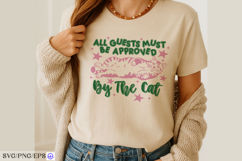 Funny Cat Hand-Drawn SVG PNG Sublimation Design Product Image 2