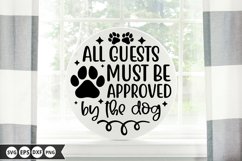 Dog Round Sign SVG Bundle - Dog Door Sign Product Image 2