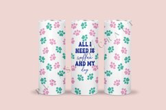 all i need is coffee and my dog skinny tumbler sublimation design for 20oz and 30oz skinny tumbler sublimation wrap