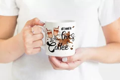 All I Need Is Love & Coffee | Coffee Quotes Sublimation Product Image 2