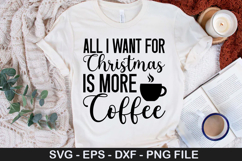 Christmas Coffee SVG Design - Christmas T-Shirt Design Product Image 4
