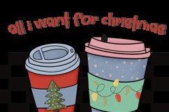 Retro Christmas Coffee Quote Sublimation Product Image 3