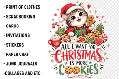All I Want For Christmas Is More Cookies Png Product Image 3