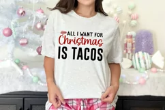All I want for Christmas is tacos SVG , Christmas SVG Product Image 2